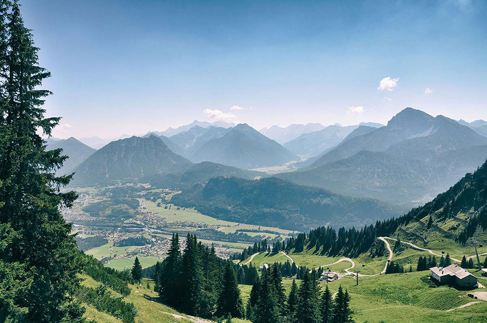 Weitblick auf eine wunderschönen Landschaft