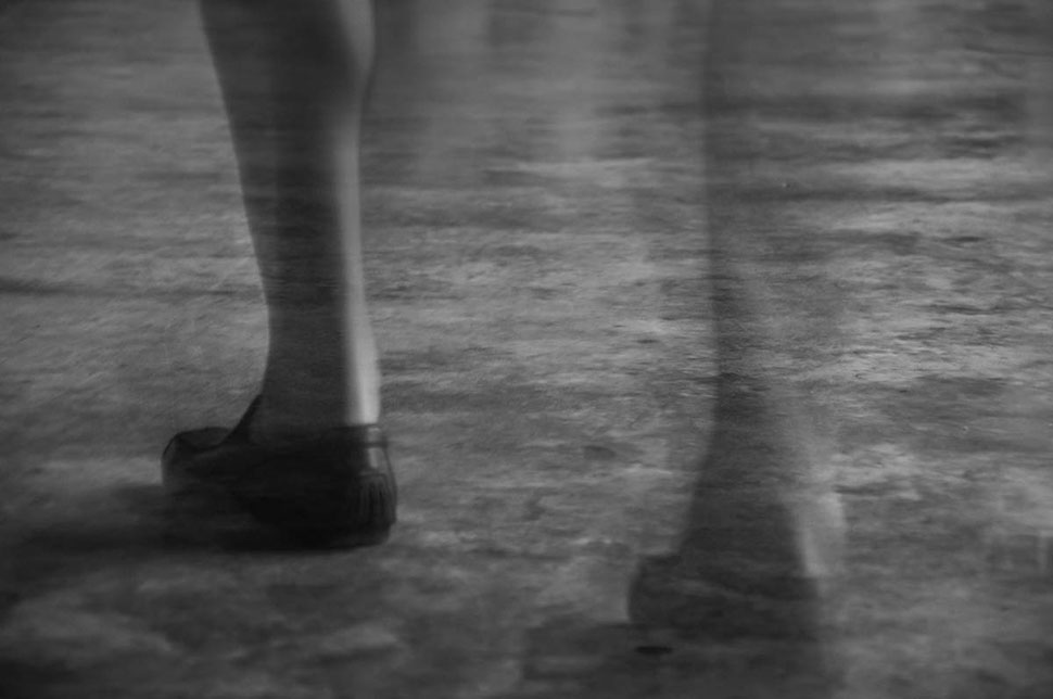 Detailaufnahme - Beinaufnahme mit Langzeitbelichtung