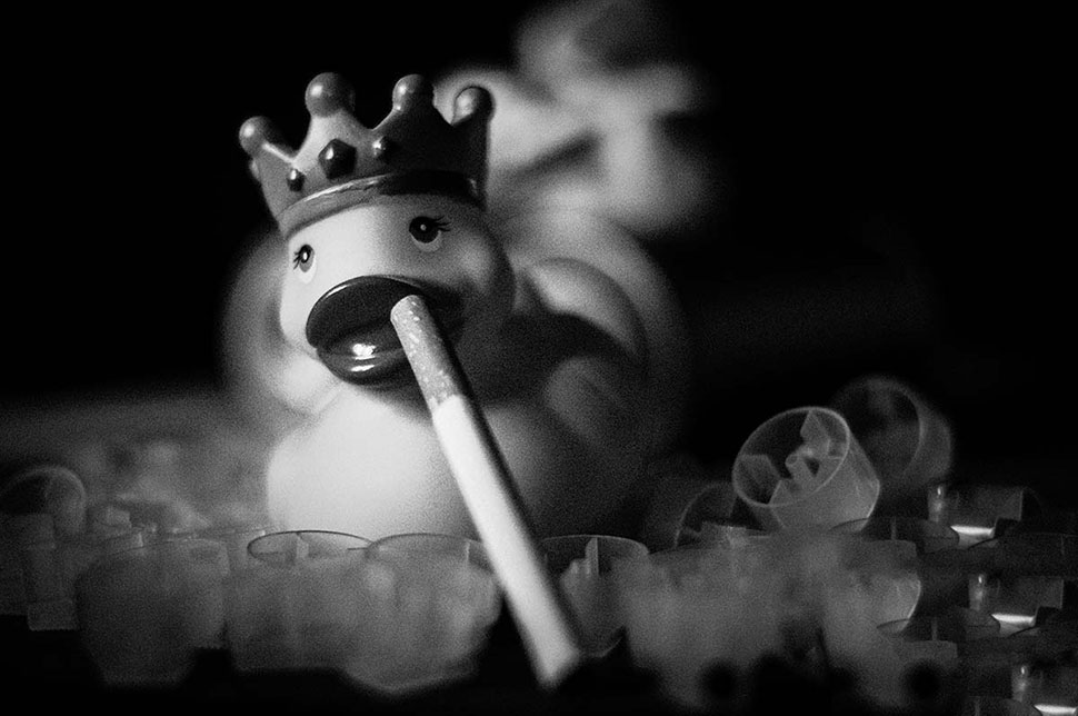 Ente du sollst nicht rauchen