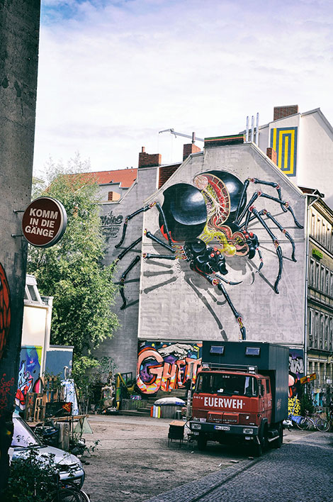 Hofaufnahme im Gängeviertel in Hamburg