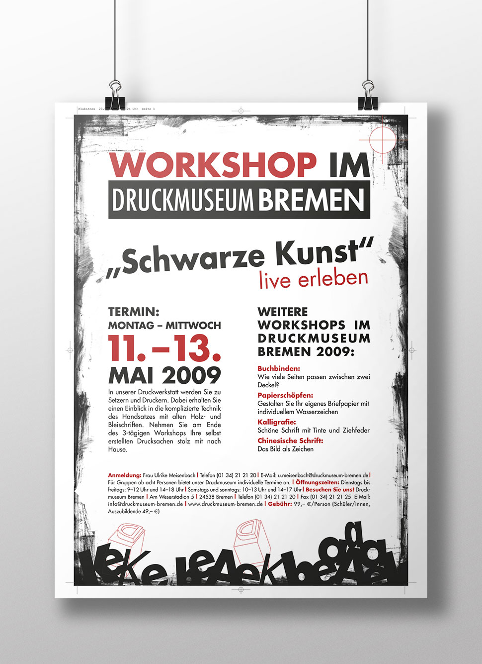 Workshop im Druckmuseum