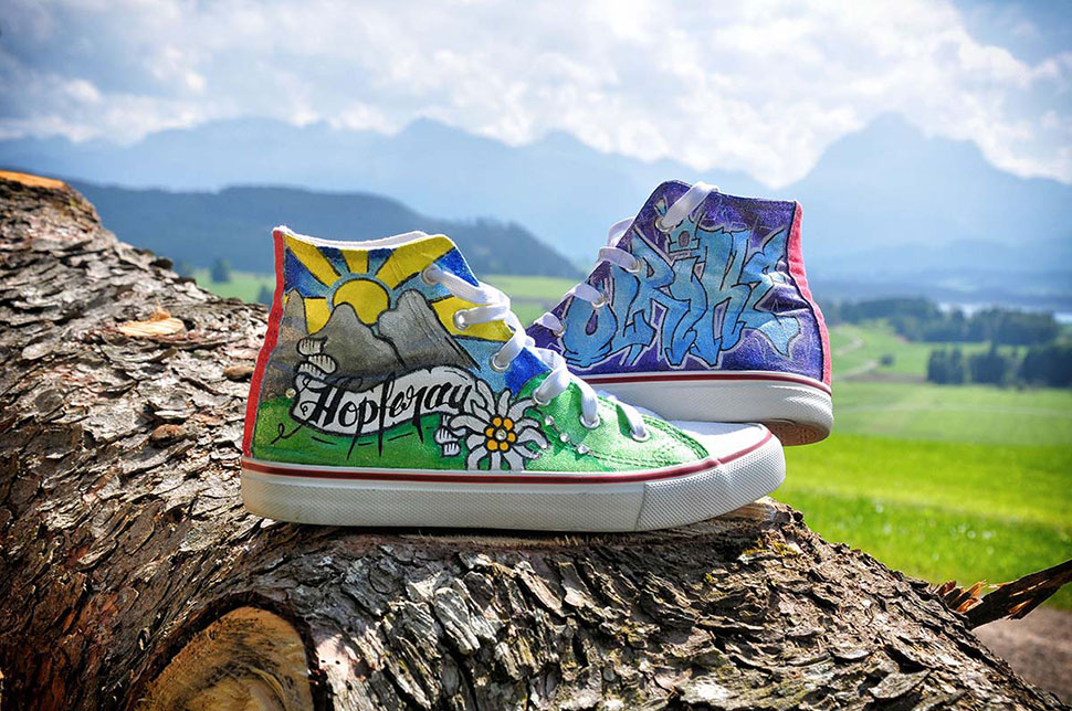 Detailaufnahme Schuhe Hopferau