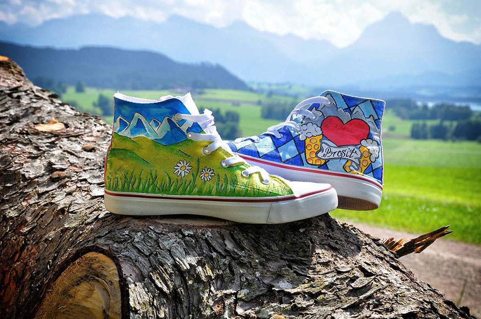 Detailaufnahme Schuhe Prosit