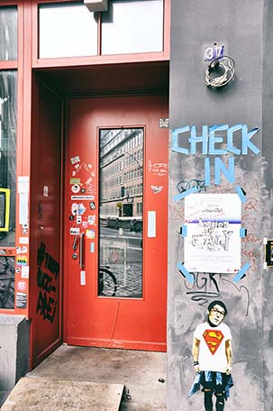 Bunter Eingangsbereich